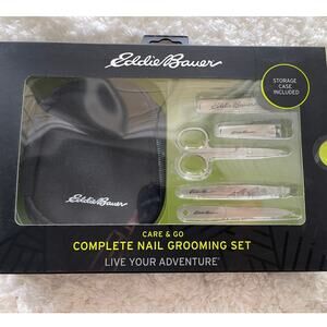 Eddie Bauer Care & Go Complete Nail Grooming Set with Storage Men's NEW